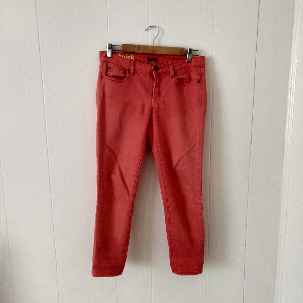J. Crew Salmon Toothpick Capris